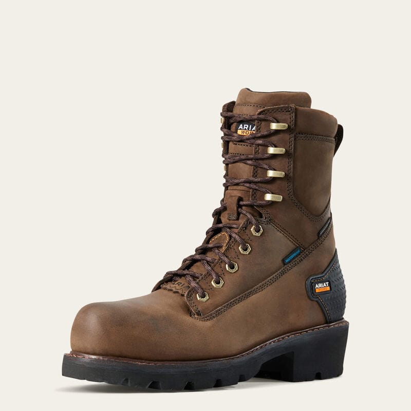 ARIAT Powerline 8" Waterproof Composite Toe Work Boot