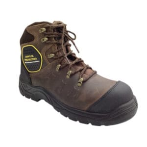 Goodyear Command-2 Steel Toe SRO EH Crazy Horse Leather-Dark Brown/Black Work Boot
