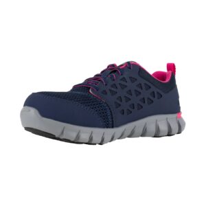 Sublite Cushion Work - RB046 Women's Athletic Work Shoe - Navy and Pink