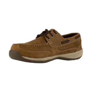 Rockport Works Sailing Club Men's Brown Three Eye Tie Work Boat Shoe