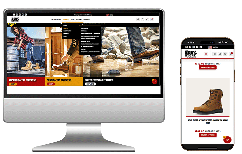The boot Store by BLISS LtdEstore view on Desktop and Mobile device